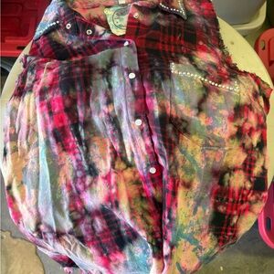 Women's Multicolor Plaid Top